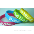 Promotional Silk screen silicone wristband